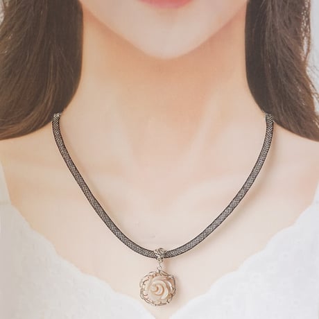 silver ピンク貝　ペンダントトップ