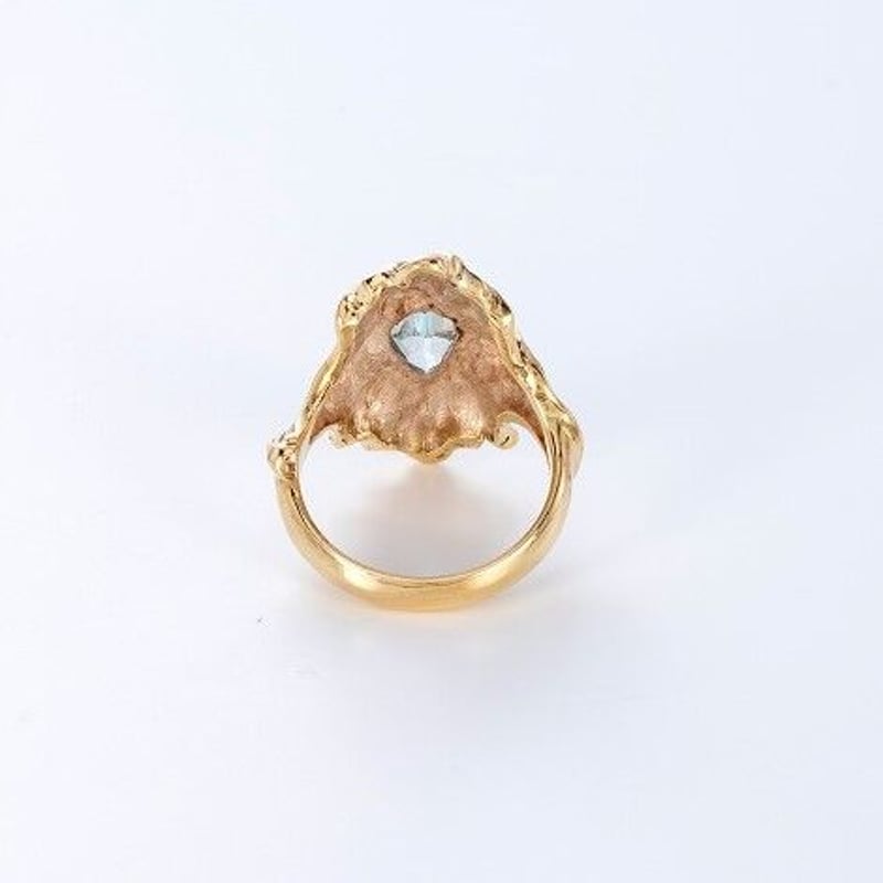 k18 アクアマリン 指輪 | 鋳金工房 k18 アクアマリン 指輪 | 鋳金工房