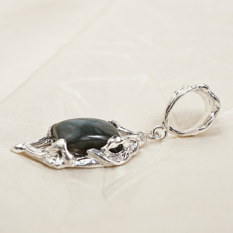 silver ラブラドライト ペンダントトップ | 鋳金工房