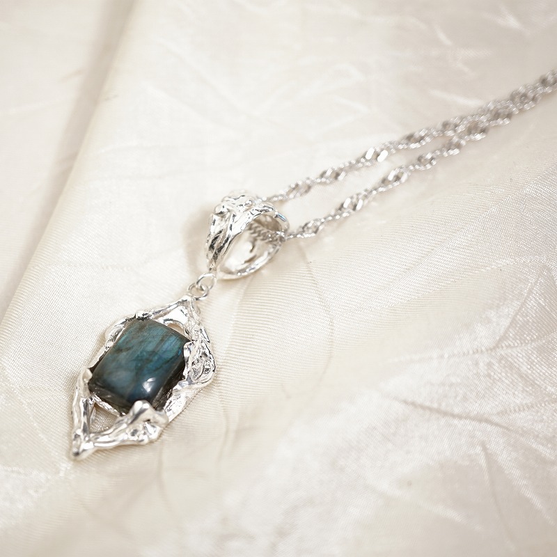 silver ラブラドライト ペンダントトップ | 鋳金工房