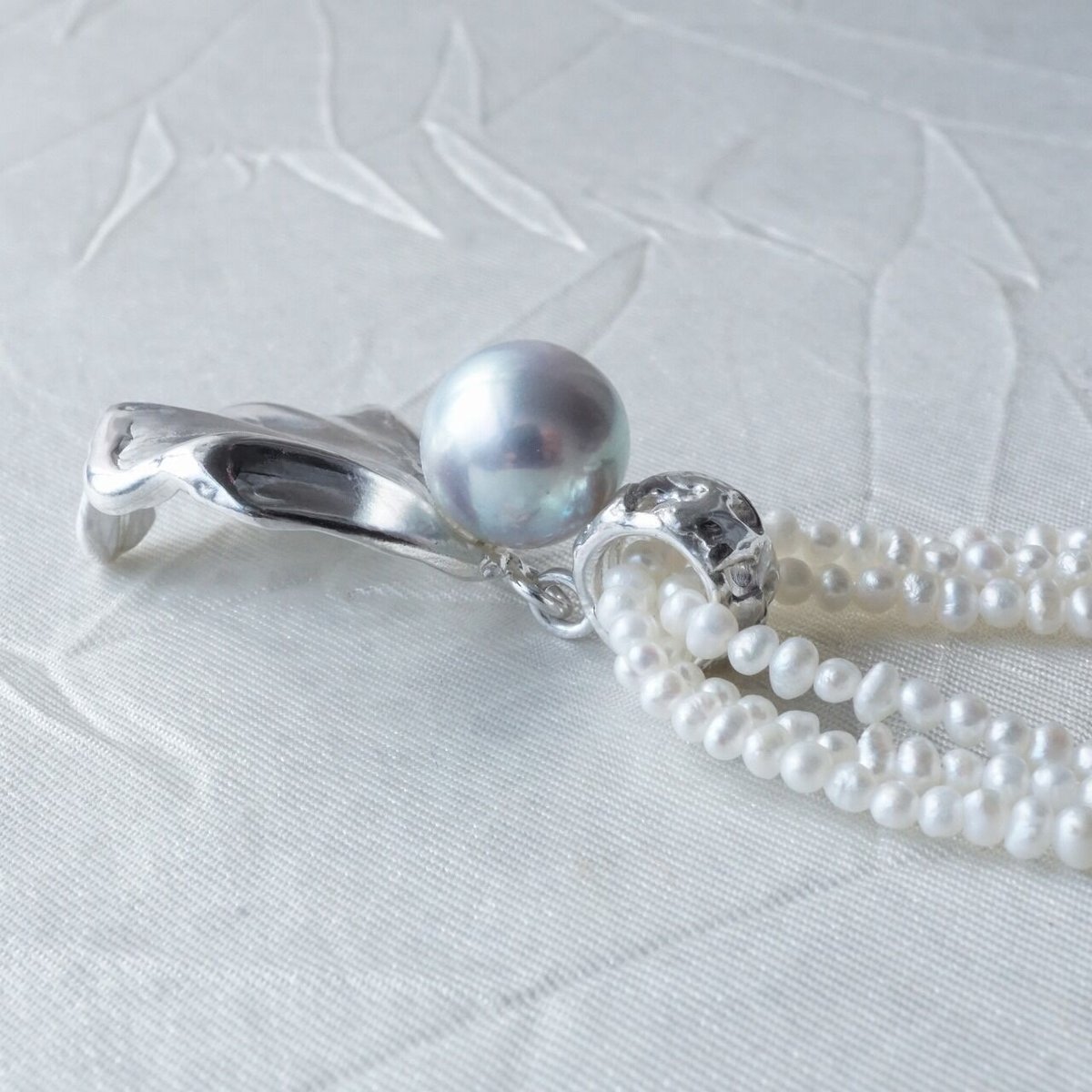 silver あこやパール ペンダントトップ | 鋳金工房
