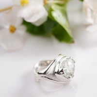 silver グリーンクオーツ  指輪
