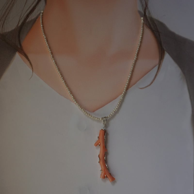 silver 枝珊瑚のペンダントトップ | 鋳金工房