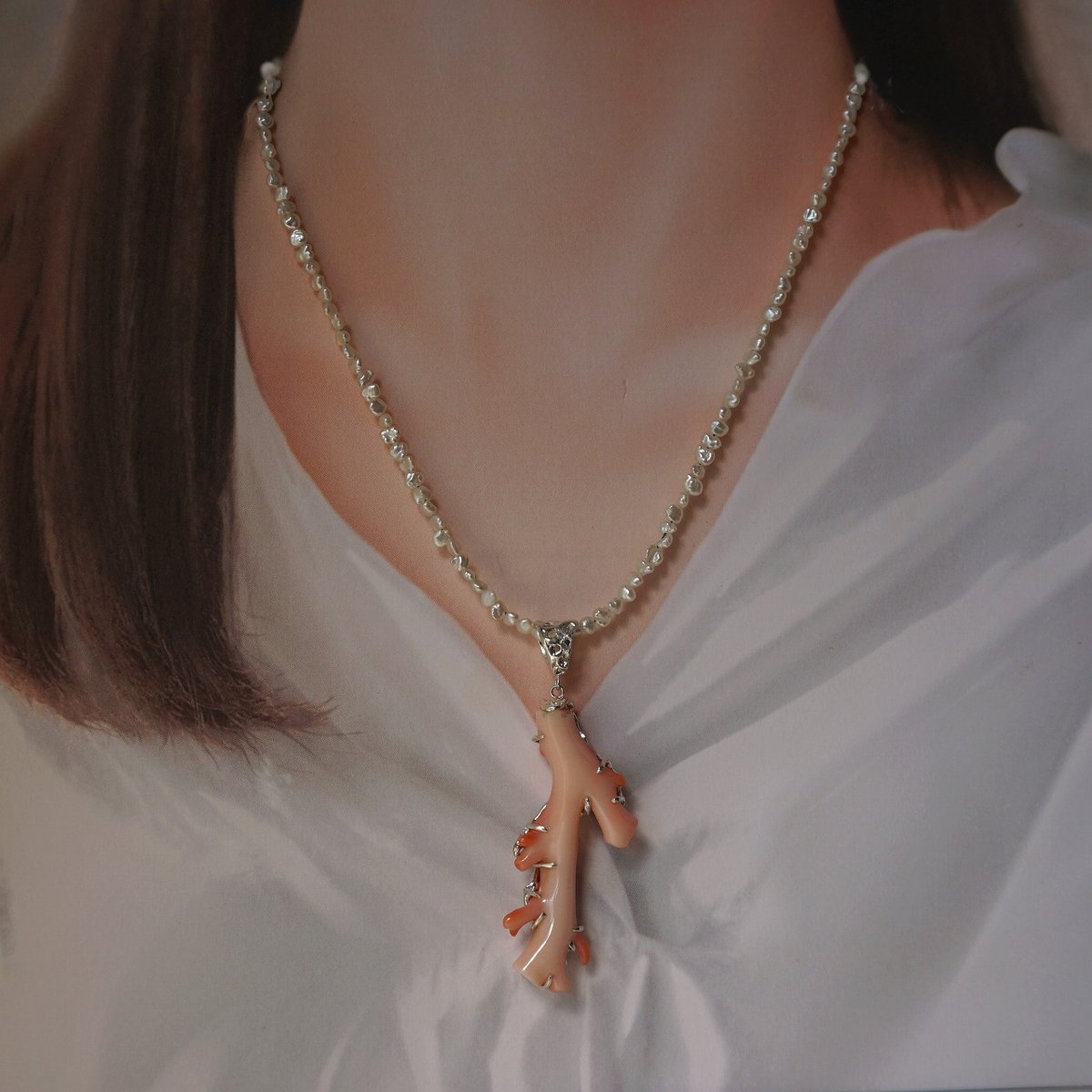 silver 枝珊瑚のペンダントトップ | 鋳金工房