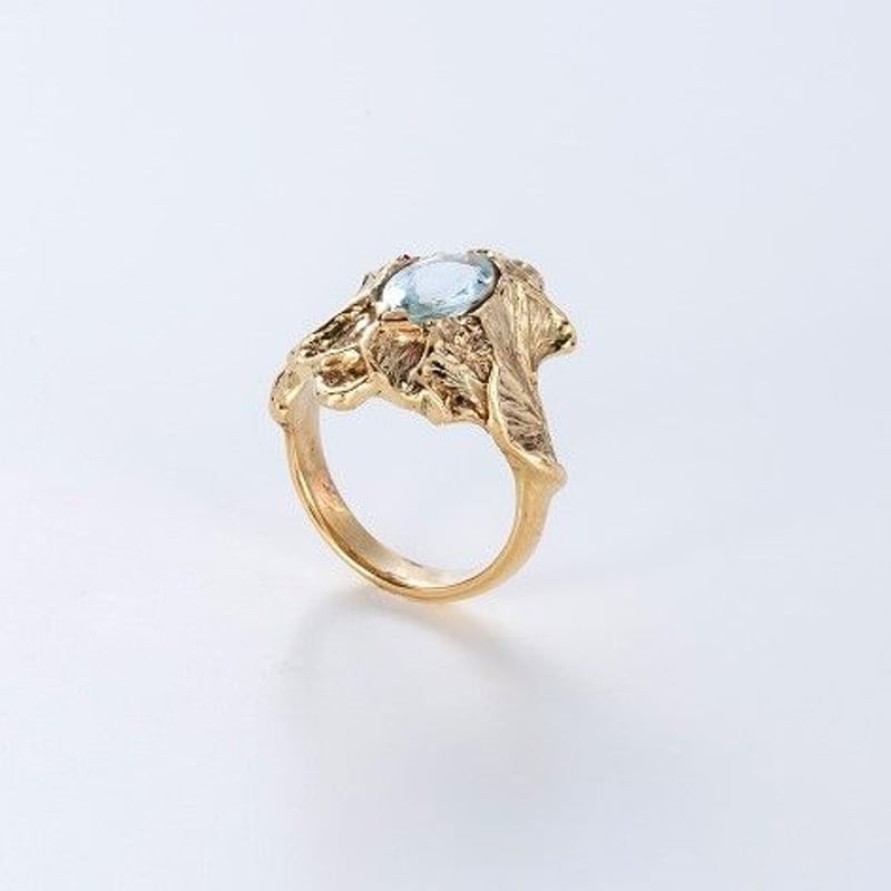 k18 アクアマリン 指輪 | 鋳金工房 k18 アクアマリン 指輪 | 鋳金工房