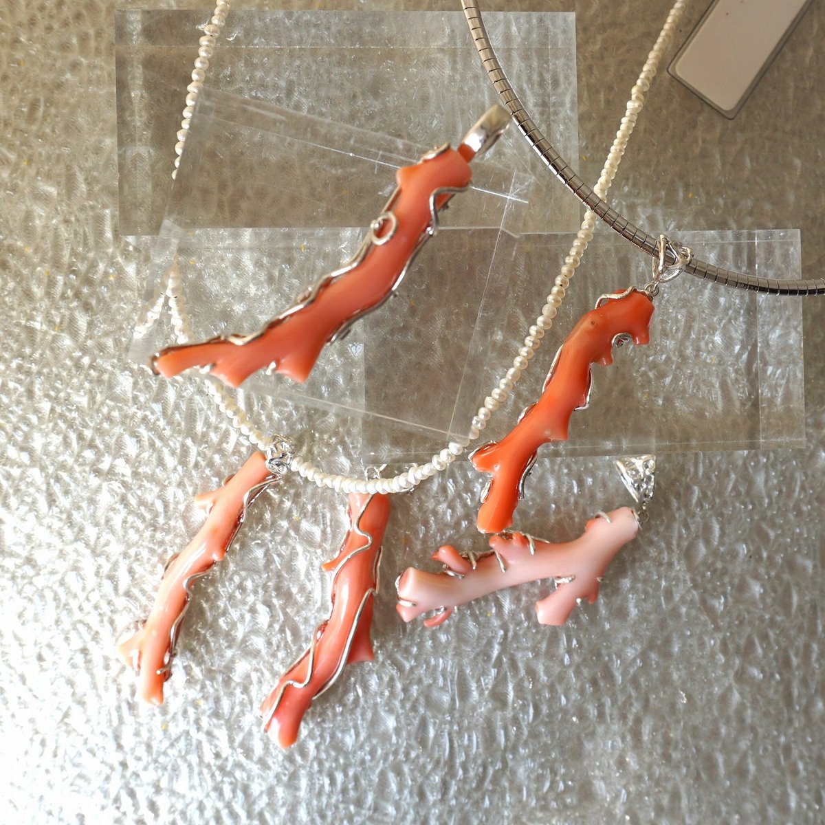 silver 枝珊瑚のペンダントトップ | 鋳金工房