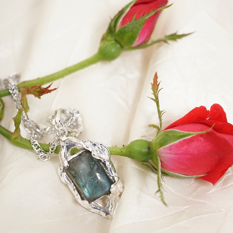 silver ラブラドライト ペンダントトップ | 鋳金工房