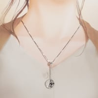 silver 月の満ち欠け《ハーフムーン》ペンダントトップ