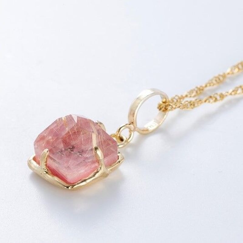 まちゅんなりん♪　ローズクォーツ　ペンダントトップ　K18 ⭐︎【天然】スターローズクォーツ ペンダントトップ k18 20.8g