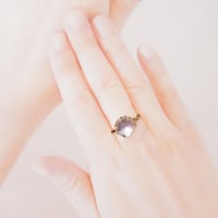 k18かっこみ水晶指輪 | 鋳金工房