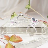 silver ルビー 指輪《バタフライ》☆