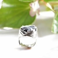 k18かっこみ水晶指輪 | 鋳金工房