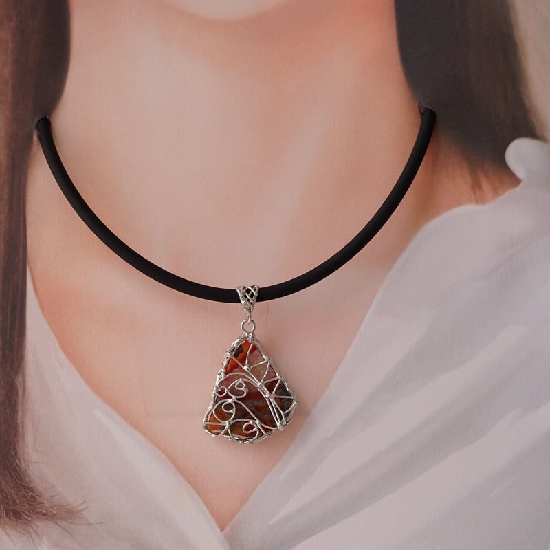 silver メノウ ペンダントトップ | 鋳金工房
