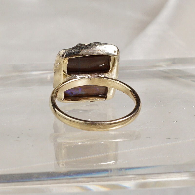 k18 ボルダーオパール 指輪 | 鋳金工房