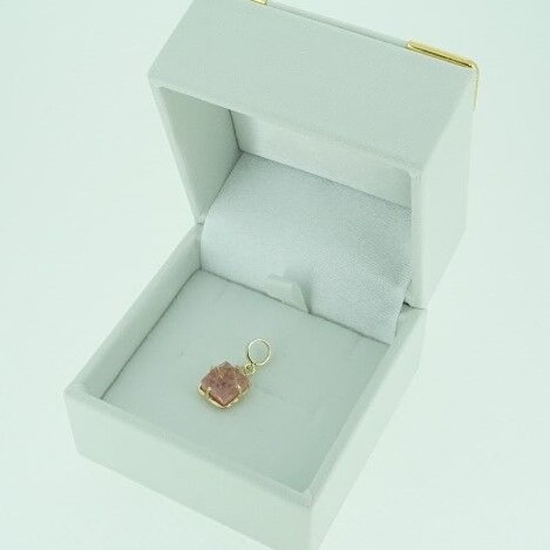 まちゅんなりん♪　ローズクォーツ　ペンダントトップ　K18 K18ローズクォーツペンダントトップ 5.6g : 鴫原質店 - 通販