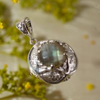 silver  ラブラドライト　ペンダントトップ