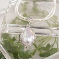 silver 有核淡水真珠 ペンダントトップ⭐️