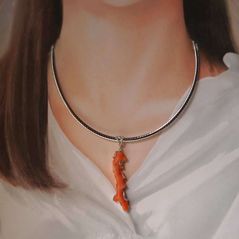 silver 枝珊瑚のペンダントトップ | 鋳金工房