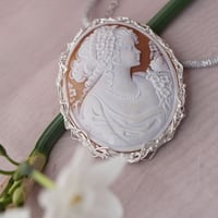 ⭐︎silver   ブローチ 兼用 カメオ ペンダントトップ