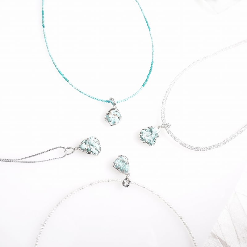 silver トルコ石原石 ペンダントトップ☆ | 鋳金工房