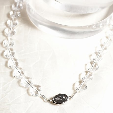 silver 水晶ネックレス