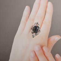 silver ラブラドライト 指輪