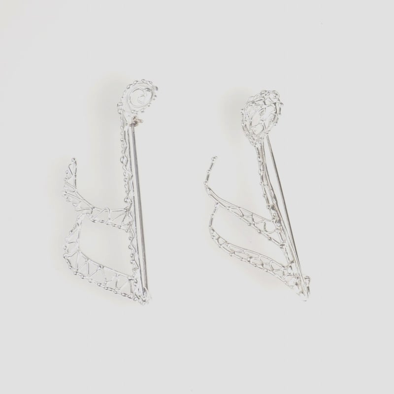 silver 音符のブローチ《16分音符》 | 鋳金工房