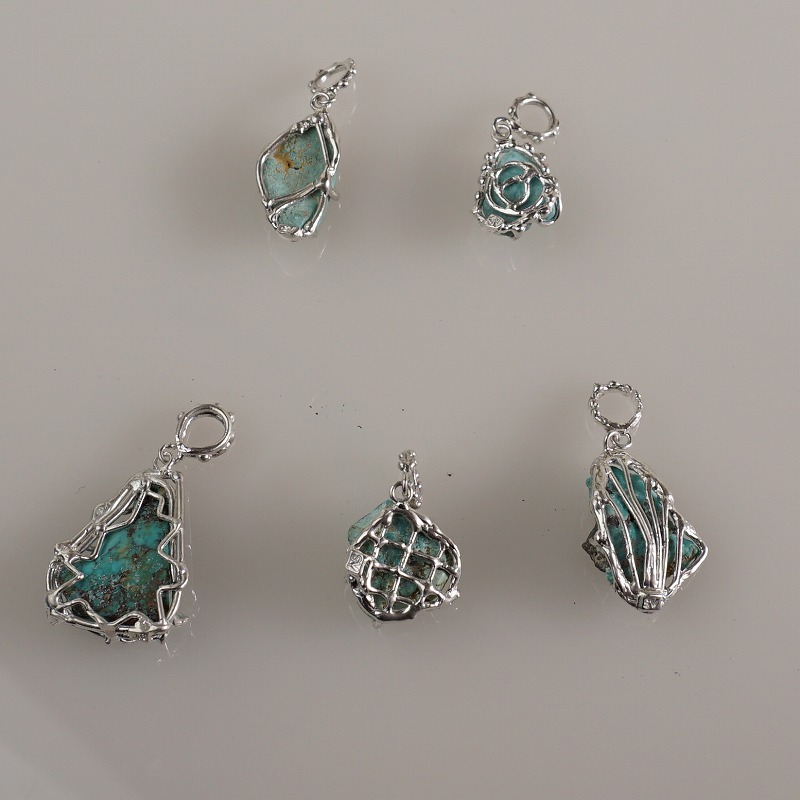silver トルコ石原石 ペンダントトップ☆ | 鋳金工房