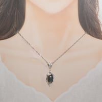 silver  ラブラドライト　ペンダントトップ
