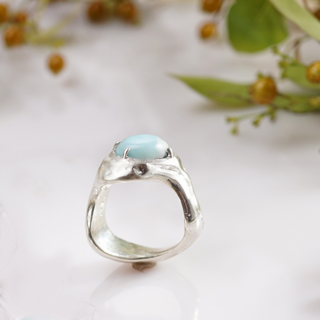 silver ラリマー 指輪 | 鋳金工房