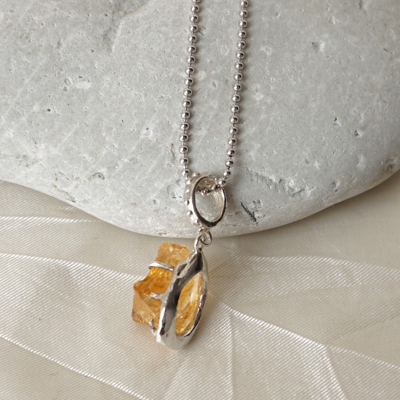 silver シトリン ペンダントトップ | 鋳金工房