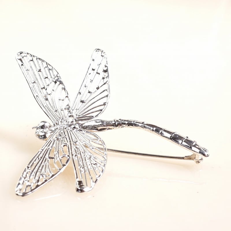 silver トンボのブローチ《大》⭐︎ | 鋳金工房
