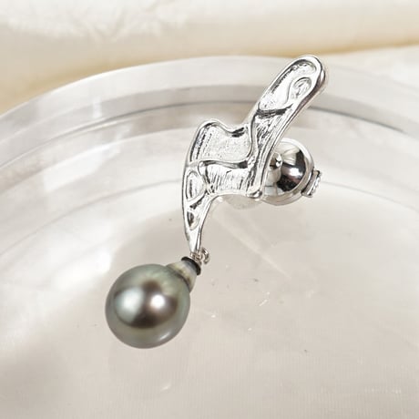 silver 南洋真珠 ピンブローチ⭐️