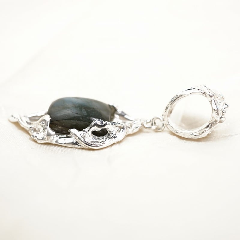 silver ラブラドライト ペンダントトップ | 鋳金工房