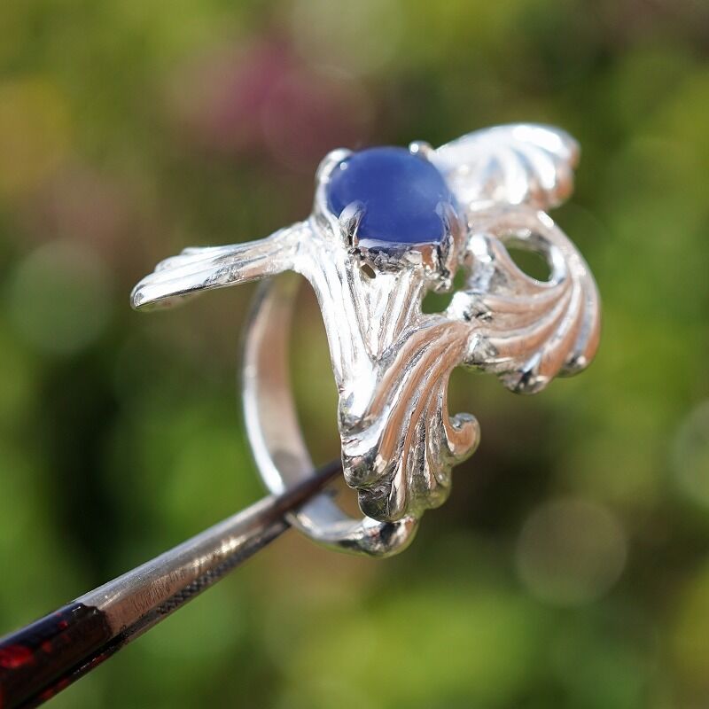 silver カイヤナイト 指輪 | 鋳金工房