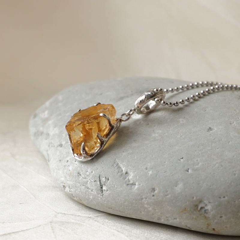 silver シトリン ペンダントトップ | 鋳金工房