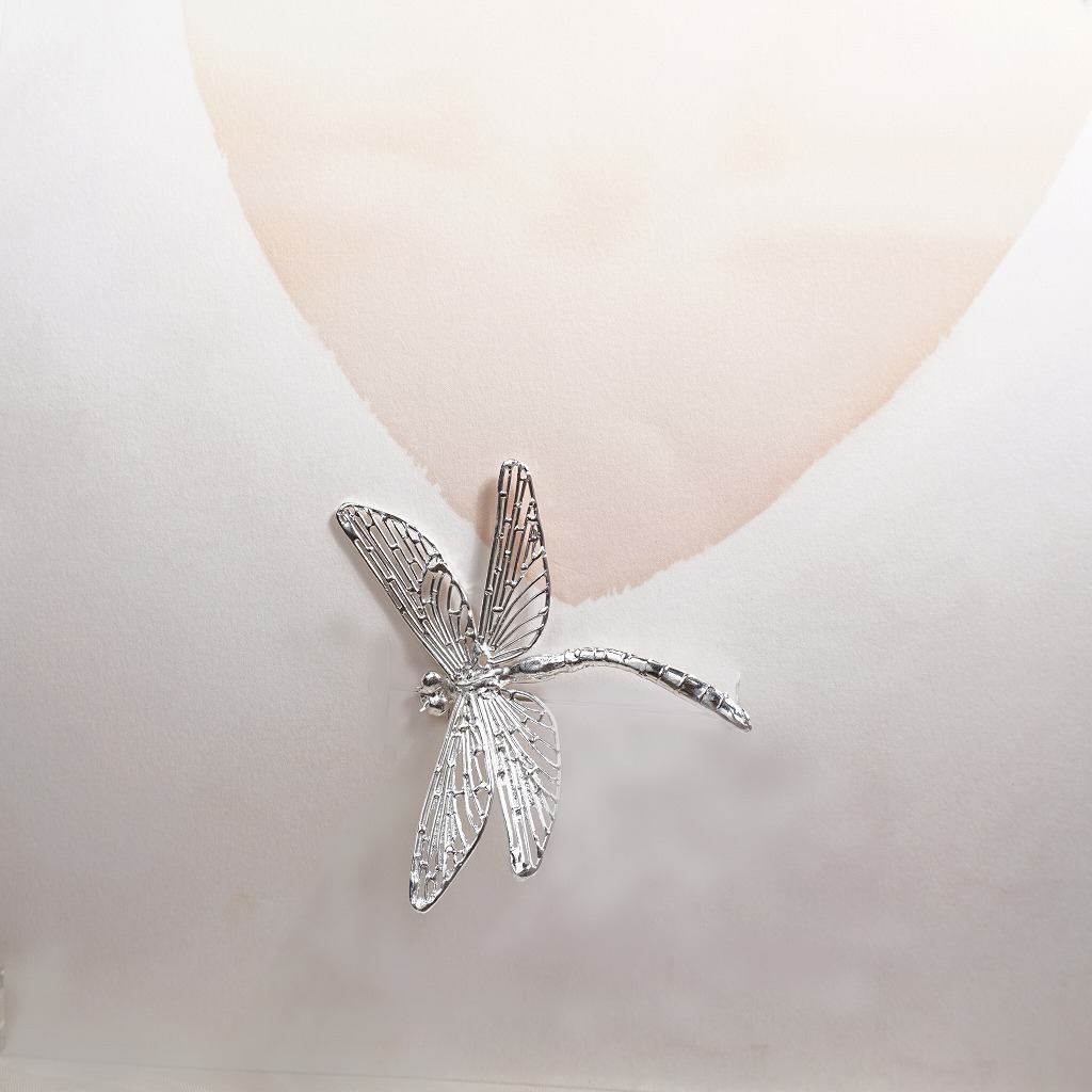 silver トンボのブローチ《大》 | 鋳金工房