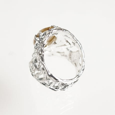 silver ルチルクオーツ 指輪⭐️