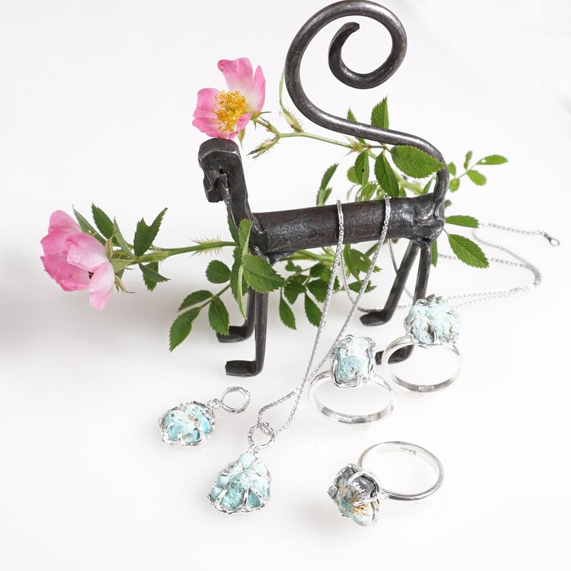 silver トルコ石原石 ペンダントトップ☆ | 鋳金工房