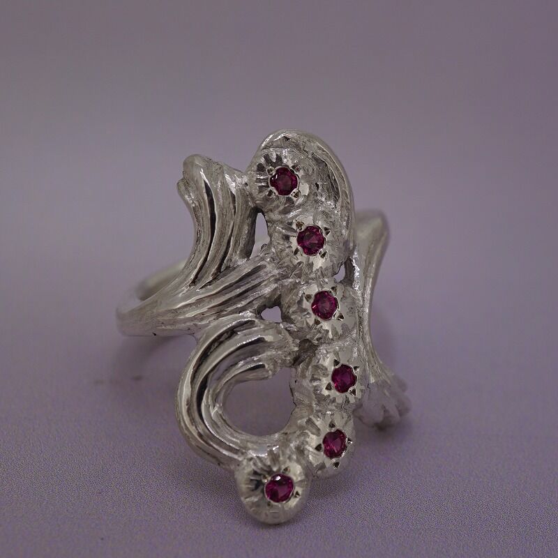 silver ルビー 指輪 | 鋳金工房