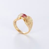 k18かっこみ水晶指輪 | 鋳金工房