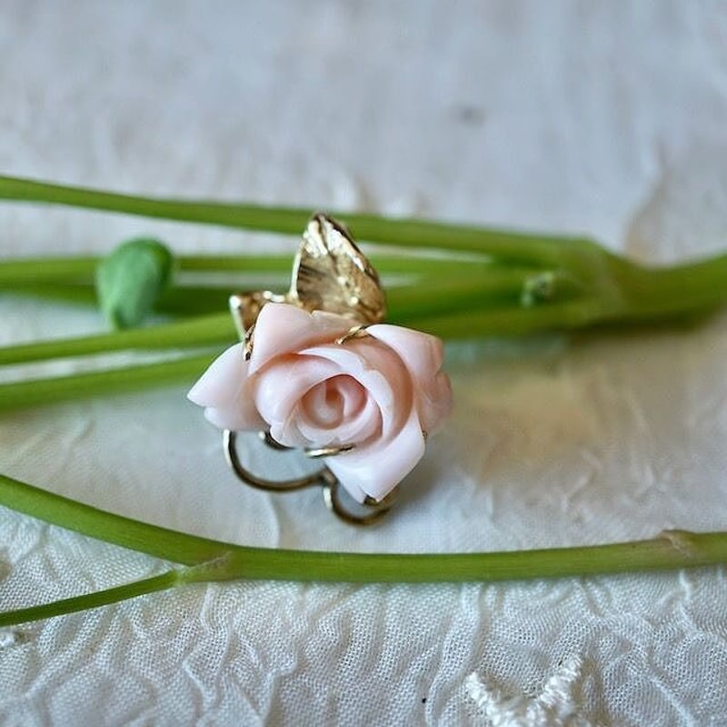 珊瑚ネックレス＆珊瑚　薔薇ペンダントトップ eb16c053bb31159962b8c9f8d63ebf