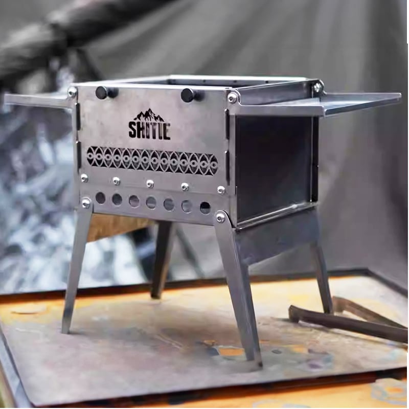 SHITIE チタン製焚き火台 二次燃焼機構付き | MaveRick-OUTDOOR SHOP