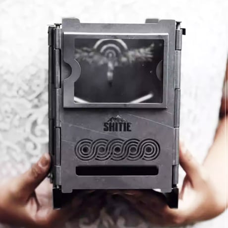 【在庫限り 限定1セット】SHITIE チタン製BOXストーブ