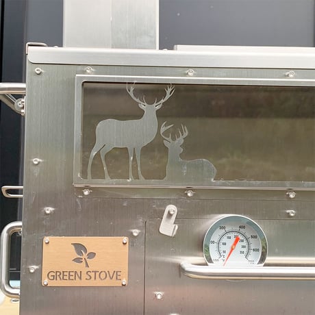 【生産終了】Hori3 DEER Ver.【ペレット薪ストーブ／収納バッグ付き 鹿柄】【説明必読】