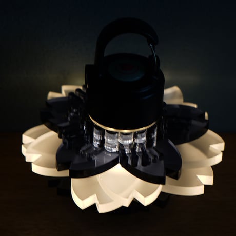 アクリルランタンシェード【桜 白黒】【レッドレンザーML4専用】