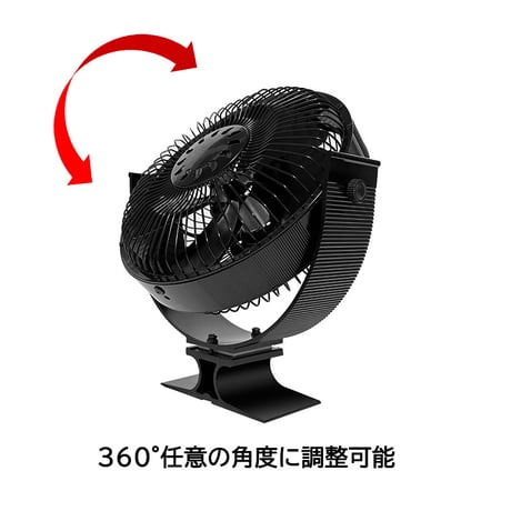 ストーブファン【360°ファン】