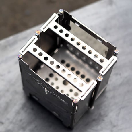 【在庫限り 限定1セット】SHITIE チタン製BOXストーブ