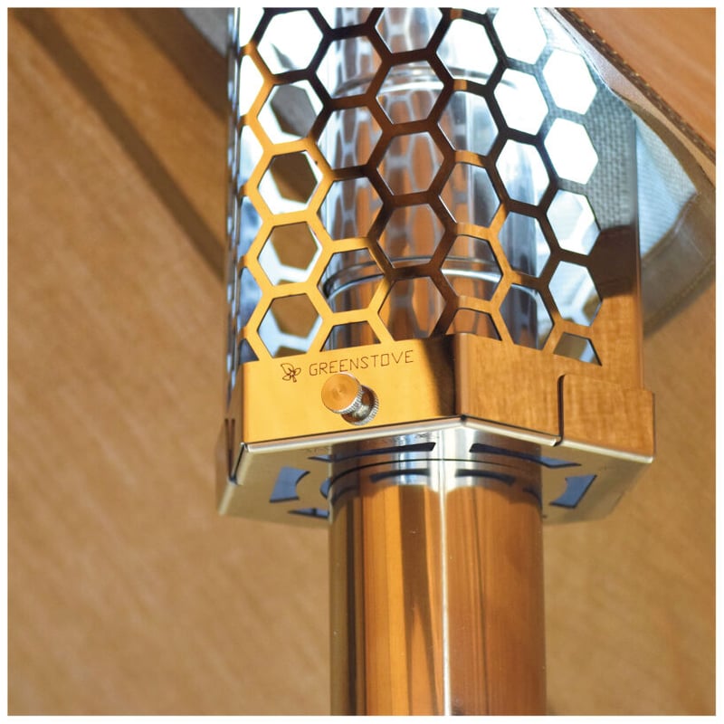 煙突ガード 12.5X50㎝ 直径Φ6cm/7cm/7.5cm煙突用 | MaveRick-O