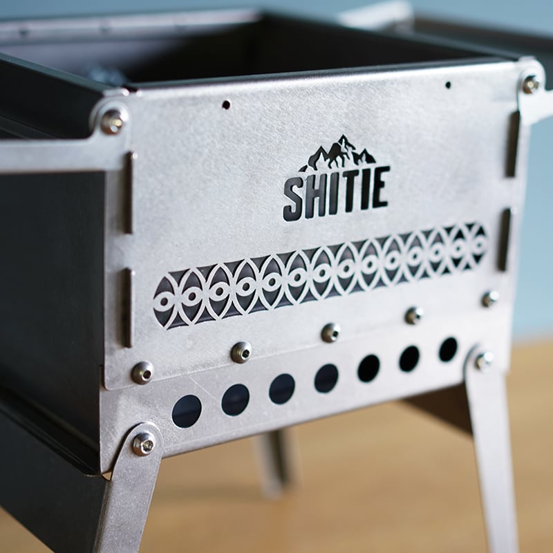 焚きーー火台 SHITIE チタン製焚き火台 二次燃焼機構付き | MaveRick-OUTDOOR SHOP